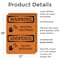 Signmission Rotating Equipment With Symbol Bilingual OSHA Warning Sign, Plastic, 12in W x 18in L, 2PK OS-2PACK-WS-P-1218-L-12829 - alternate 3